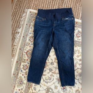 Gap half panel Best girlfriend maternity jeans